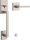 Kwikset San Clemente Front Door Handle - Satin Nickel (open Box). Price: $43.15.