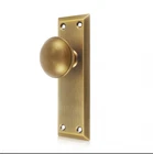 Newliplace 2-PACK Vintage Antique Brass Single Sided Dummy Door Knobs Interior. Price: $19.99.
