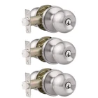 Probrico Pack Entry Knob For Exterior Door,satin 3, Nickel New. Price: $34.70.