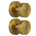 Naubea 2 Pack Antique Brass Dummy Door Knobs Interior Old Style Round New. Price: $52.63.