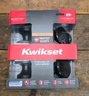 Kwikset Pismo Matte Black Keyed Entry Door Knob Deadbolt Lock Combo Smartkey Open. Price: $25.00.