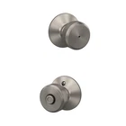 Bedroom Door Privacy Lock Knob - Schlage F40BWE619 Satin Nickel New. Price: $51.99.