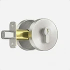 Naubea Exterior Single Cylinder Deadbolt Lock Brushed Nickel Front Door Used. Price: $20.65.