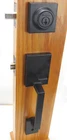 Kwikset Amador Handleset With Hollis Lever Matte Black 687AMDXHSL514 #83B Open. Price: $45.99.