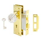 Mortise Lock Set For Interior Door, Crystal Glass Knobs With And Sk... New. Price: $45.09.