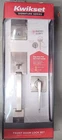 Kwikset San Clemente Handleset Halifax Lever Deadbolt Smartkey Satin Nickel Open. Price: $62.95.