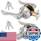 Rafeciee Keyed Entry Door Lever, Handle With Lock Key, Exterior Inter New. Price: $56.94.