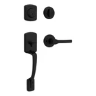 Matte Black Kwikset Handleset With Deadbolt Smartkey Security For Exterior Doors New. Price: $157.90.