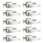 10 Pack Silver Privacy Door Handle Heavy Duty Reversible Square Lever Ke... New. Price: $152.74.