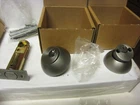 1 Set Emtek 8350 Solid Brass Regular Double Cylinder Deadbolt Pewter With Key Open. Price: $44.50.