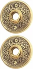 Renovators Supply Manufacturing Door Knob Rosette Pair 2.38 In. Antique Brass New. Price: $30.01.