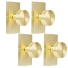 4 Pack Brushed Gold Dummy Door Knob Interior For Closet And Bifold, Satin Bra... New. Price: $124.03.