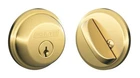Schlage B60 Bright Brass Single Cyl. Deadbolt Highest Security & Durability New. Price: $26.99.