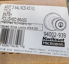 Kwikset Entry Knob 400T 4X And Single Deadbolt 660 Keyed Alike New. Price: $350.00.