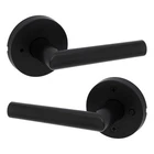 Kwikset Milan Interior Privacy Door Handle Featuring Microban, Matte Black New. Price: $64.17.