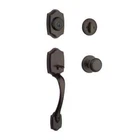 Kwikset Belleview & Cove Bronze Door Knob Handleset W/deadbolt Smartkey Microban Open. Price: $69.99.