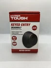 Hyper Tough Single Cylinder Deadbolt, Oil-rubbed Bronze Finish HT3501-150 Open. Price: $10.00.