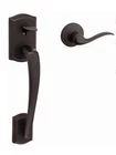 Kwikset Prescott Venetian Bronze Handleset As Seen In Pic No Hardware Used. Price: $40.00.