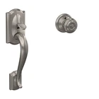 Schlage FE285 619 Camelot Front Entry Handleset With Georgian Knob, L... New. Price: $161.91.