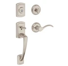 Baldwin Nautica, Front Entry Handleset With Interior Lever, Featuring Smartkey Open. Price: $150.00.