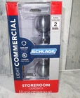 Schlage Commercial Orbit Storeroom Keyed Door Knob Satin Chrome F80 Csv 626 Open. Price: $31.00.