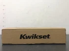 Kwikset San Clemente Handleset With Halifax Lever, Minus Deadbolt - Matte Black Open. Price: $122.99.