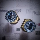 Clctk 2-PACK Antique Brass Crystal Glass Dummy Door Knob Box Open. Price: $59.99.