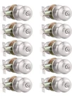 Probrico (10 Pack) Round Privacy Door Knob(thumb Turn Lock On The Inside), Keyle New. Price: $75.00.