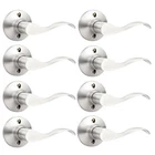 Gobekor 8 Pack Single Dummy Door Levers Right Handed Brushed Nic... New. Price: $57.21.