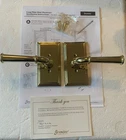 Grandeur GS22-CARGEO-LB Georgetown Lever Double Dummy Door Handle Solid Brass Open. Price: $199.00.