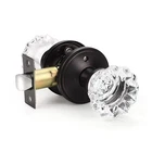 Knobwell Modern Round Crystal Door Knobs Frosted Glass Privacy Function Oil ... New. Price: $39.31.