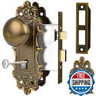 Ceymio Mortise Lock Door Knobs Interior Brass Antique Gold Handle New. Price: $73.62.