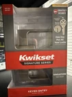 Kwikset Singapore Square Satin Nickel Keyed Entry Handle W/ Smartkey Security New. Price: $22.00.