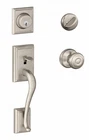 Schlage Addison Single Cylinder Handleset Georgian Knob, Satin Nickel Used. Price: $89.99.