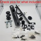 Newbang Matte Black Keyed Handleset For Double Front Door Used. Price: $37.95.