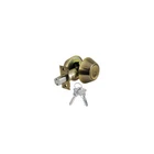Premier Lock DB14C Antique Brass Deadbolt Door Double Cylinder 2 SC1 Keys New. Price: $21.95.