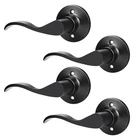 Gobekor 4 Pack Single Dummy Door Levers Left-handed Lever, Matte Black New. Price: $36.42.