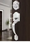 New Toledo Fine Cordoba Satin Nickel Door Handle Set Deadbolt. Price: $55.00.