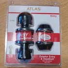 Atlas Home Security Exterior Entry & Deadbolt Lock Set, Pick Resistant, 0002 New. Price: $35.99.