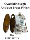 Baldwin 6450-037-FD Dummy Knob Oval Edinburgh Antique Brass Finish Nos Open. Price: $159.99.
