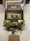 (2) Ncsen Satin Brass Exterior Front/back Door Levers With Deadbolt Keyed Alike. Price: $34.95.