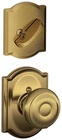 Schlage F59-GEO-CAM Georgian Single Cylinder Interior Pack Brass New. Price: $86.94.