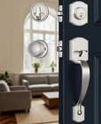 Front Door Handle Deadbolt Set, Brushed Nickel Lock With K... New. Price: $72.85.
