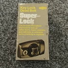 Vintage Ideal Security Super Guard Key Lock Dead Bolt Antiqued Brass DB9270 New. Price: $59.00.