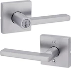Kwikset Halifax Keyed Entry Door Lever Lock Satin Chrome Smartkey Pick-resistant New. Price: $34.95.