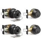 2 Pack Entry Door Knob Lockset And Single Cylinder Deadbolt Combination I... New. Price: $57.20.