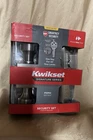 Kwikset Pismo 991 Entry Knob & Single Cylinder Deadbolt Satin Nickel Combo Pack Open. Price: $32.90.