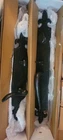 Signature Hardware Cousteau Solid Bronze Fleur De Lis Full Plate Door Handleset Open. Price: $199.00.