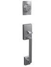 Schlage F58-CEN Century Single Cylinder Exterior Entrance Chrome New. Price: $104.76.
