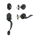 Copper Creek Heritage Black Door Handleset Waverlie Trim *ships Free* Open. Price: $39.99.